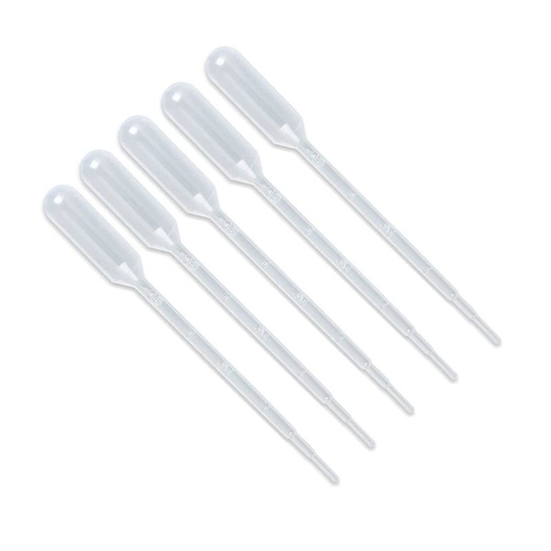 Balacoo 100pcs 1ml Plastic Dropper Calibrated for Liquid Transfer Measuring - Image 1